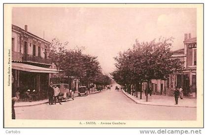 Algérie SAIDA Avenue Gambetta