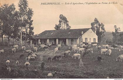 PHILIPPEVILLE Skikda - Ecole d'Agriculture, l'exploitation en ferme de l'école