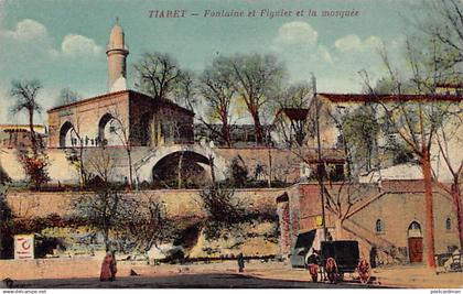 Algérie - TIARET - Fontaine et figuier et la mosquée - Ed. Gauthier