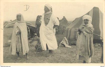 Algérie - Batna - Campement d'une famille arabe de la région de Batna - Animée - Carte Photo - CPA - Voir Scans Recto-Ve