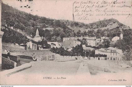 ALGERIE - STORA - LA PLACE - CARTE DATEE DE 1904.