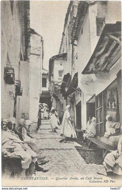 Constantine - Quartier Arabe, un Café Maure