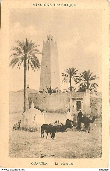 Algérie - Ouargla - La Mosquée - Animée - Anes - CPA - Voir Scans Recto-Verso