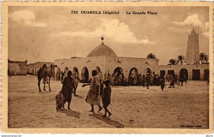 CPA AK OUARGLA GRANDE PLACE ALGERIA (1435249)