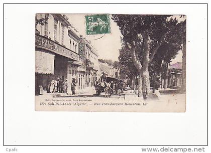 Algérie : Sidi-bel-Abbès , Rue Jean Jacques Rousseau