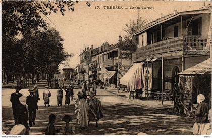 CPA AK TEBESSA Cours Carnot ALGERIA (1389189)