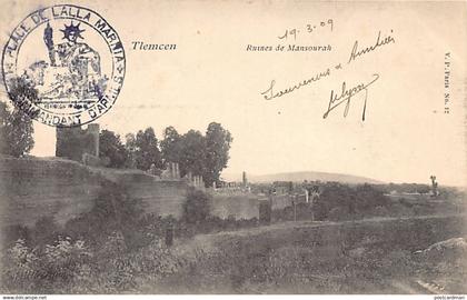 Algérie - TLEMCEN - Ruines de Mansourah - Ed. V.P. Paris 12