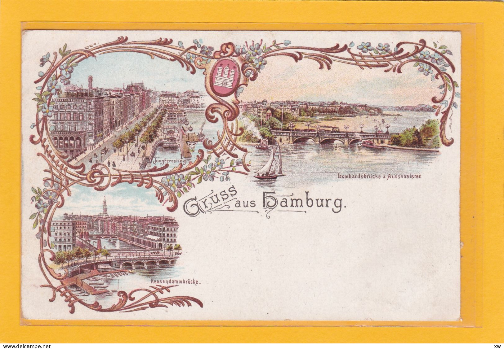 ALLEMAGNE - HAMBOURG - Carte Litho - Gruss aus Hambourg - A 4913 / 14