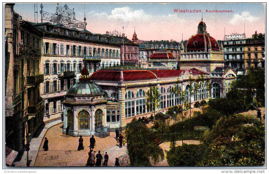 Allemagne - HESSE - WIESBADEN - kochbrunnen. --