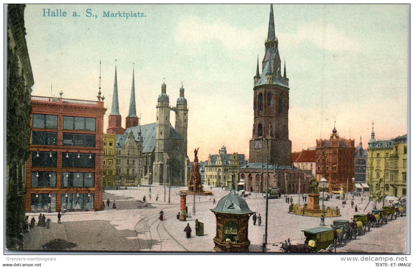 Allemagne - SAXE ANHALT - HALLE - Marktplatz