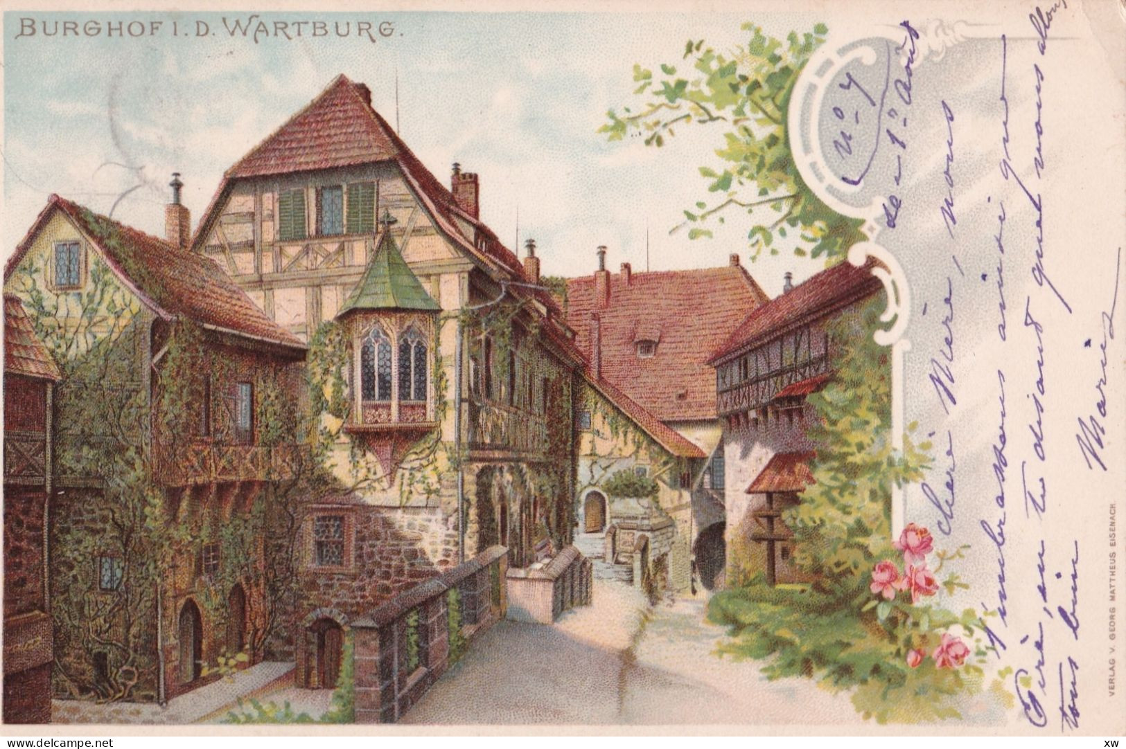 ALLEMAGNE - THURINGE - EISENACH - BURGHOF I. D. WARTBURG - A0323