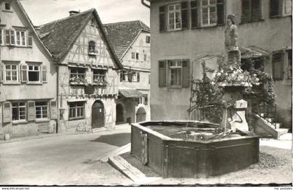 70099628 Marbach Marbach Schillers Geburtshaus Brunnen