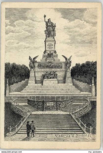 70123157 Niederwald Niederwald Denkmal ungelaufen ca. 1920