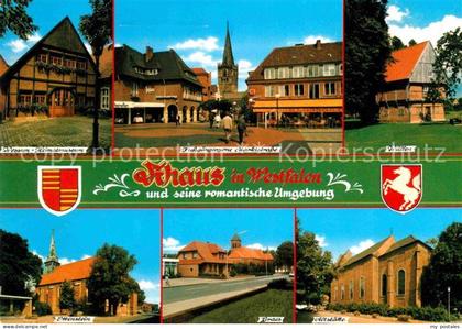 72651986 Ahaus und Stadtteile Museum Fussgaengerzone Markt Kirche Ahaus