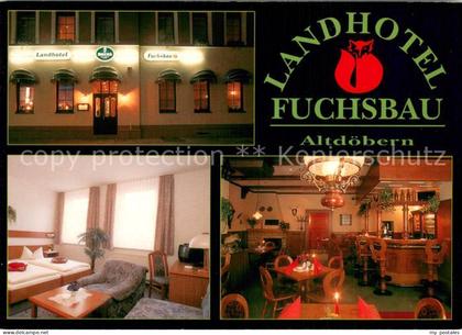 73754842 Altdoebern Landhotel Fuchsbau Zimmer Gaststube Bar Altdoebern