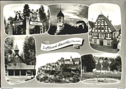 70101054 Altensteig Schwarzwald Altensteig Wegweiser Kirche Schwimmbad x 1974