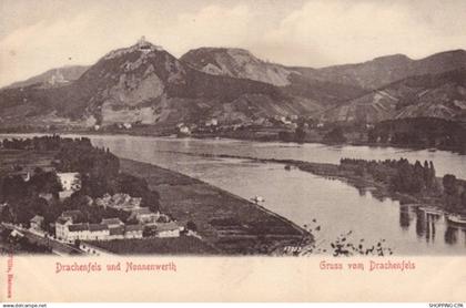 Allemagne - Drachenfels und Nonnenwerth Gruss vam Drachenfels