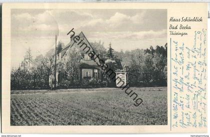 Bad Berka - Haus Schönblick - Inhaber Karl Heinze - Foto-Ansichtskarte - Verlag Kränzlin bad Berka