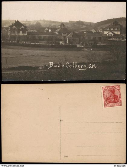 Ansichtskarte Bad Colberg-Heldburg Partie an den Anlagen 1917