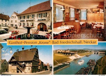 73651827 Bad Friedrichshall Gasthof Pension Krone Restaurant Panorama Neckar Bin