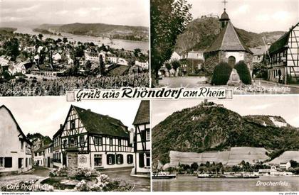 72893134 Rhoendorf Kapelle Drachenfels Cafe Profittlich Drachenfels Bad Honnef