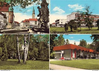 Bad Koenigshofen Bayern Heilbad Koenigshofen Kirche Brunnen Park Kurhaus