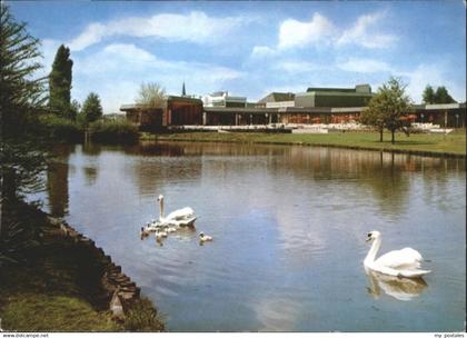 70881102 Bad Rappenau Bad Rappenau Kurparksee Kurhaus  Schwan *