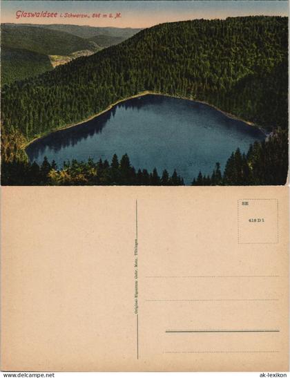 Ansichtskarte Bad Rippoldsau-Bad Rippoldsau-Schapbach Glaswaldsee 1913