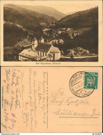 Ansichtskarte Bad Rippoldsau-Bad Rippoldsau-Schapbach Klösterle 1925