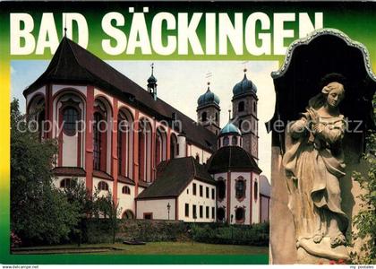 73232724 Bad Saeckingen Muenster Statue Bad Saeckingen