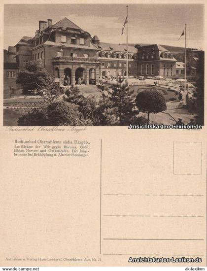 Ansichtskarte Oberschlema-Bad Schlema Kurhaus 1928