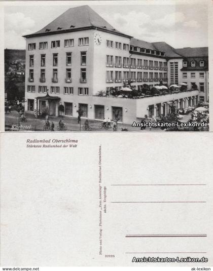 Ansichtskarte Oberschlema-Bad Schlema Kurhotel 1932