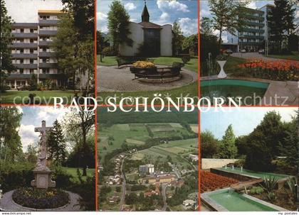 72530253 Bad Schoenborn Sanatorium Park Denkmal Fliegeraufnahme Anlage Bad Schoe