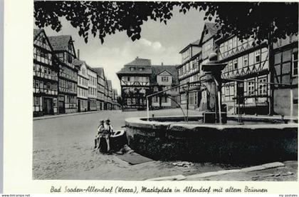 70133325 Bad Sooden-Allendorf Bad Sooden-Allendorf Marktplatz Brunnen * Bad Sood