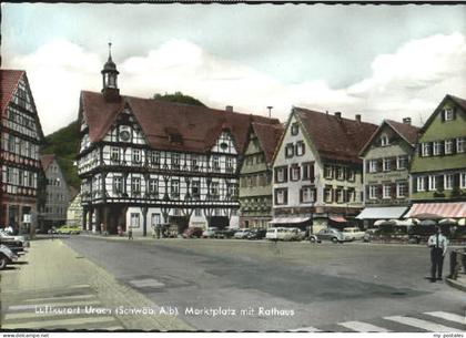 70092630 Urach Bad Urach Marktplatz Rathaus Bad Urach