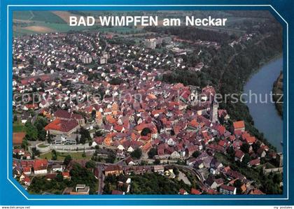 73179912 Wimpfen Bad Fliegeraufnahme Kirche Blauen Turm Wimpfen Bad