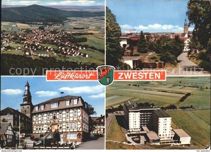 72227360 Bad Zwesten Total Teilansicht Rathaus  Bad Zwesten