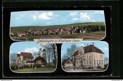 AK Grüningen bei Riedlingen / Donau, Gebäude, Schloss, Gesamtansicht