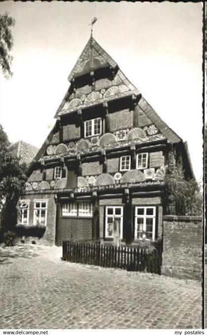 70117442 Verden Aller Verden Altes Haus ungelaufen ca. 1955