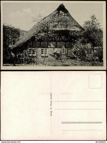 Ansichtskarte Hittfeld-Seevetal Niedersächsisches Bauernhaus 1940