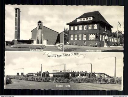 Groß Ilsede, Kath. Kirche, Kreissparkasse, Ilseder Hütte