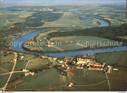 71972833 Au Inn Fliegeraufnahme Kloster Au