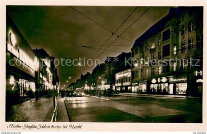 73710405 Steglitz Schlossstrasse bei Nacht Steglitz