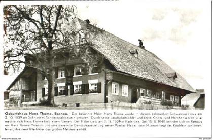 70111581 Bernau Schwarzwald Bernau Geburtshaus Hans Thoma ungelaufen ca. 1955