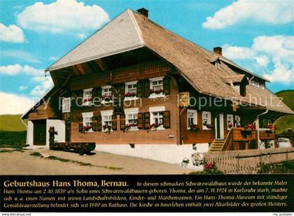 73156410 Bernau Schwarzwald Geburtshaus Hans Thoma  Bernau Schwarzwald