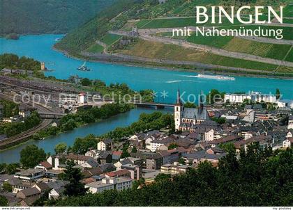 73181265 Bingen Rhein Panorama Nahemuendung Bingen Rhein