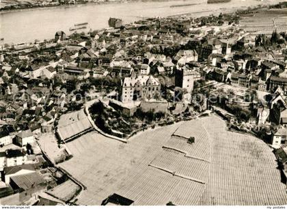 73249737 Bingen Rhein Fliegeraufnahme Burg Klopp Bingen Rhein