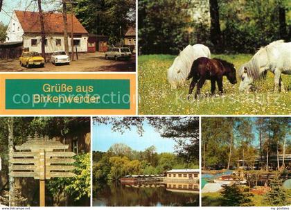 72986477 Birkenwerder HOG Briesekrug Ponyzucht Wanderwegweiser Gaststaette Bodde