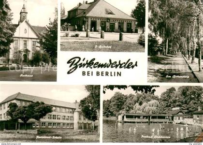 73783801 Birkenwerder Rathaus Bahnhof Birkensteig Baumallee Pestalozzi-Schule Fr