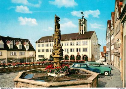 73771059 Boeblingen Marktplatz mit Rathaus und Brunnen Boeblingen